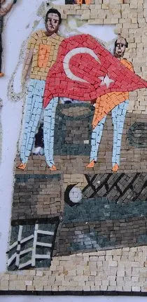  Suriyeli sanat tarihçisi 15 Temmuz'u mozaiğe işledi - Son Dakika Haberler}